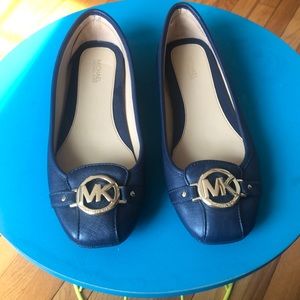 Michael Kors Blue Leather Ballet flats